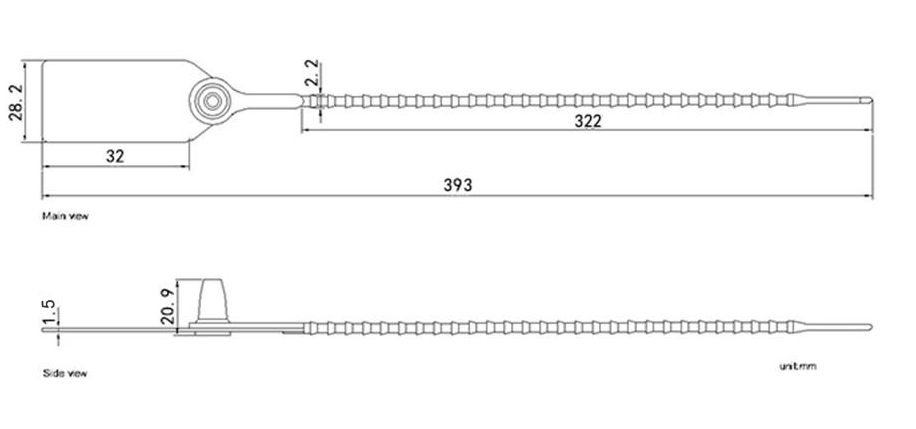 Sello de plástico para extintor de incendios. Sello de plástico para extintor de incendios.