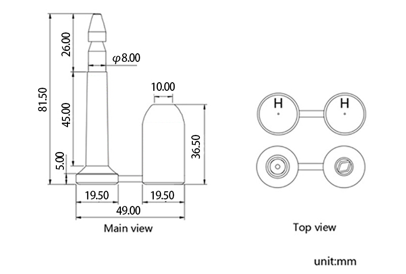Sellos de remolque de alta seguridad High Security Trailer Seals
