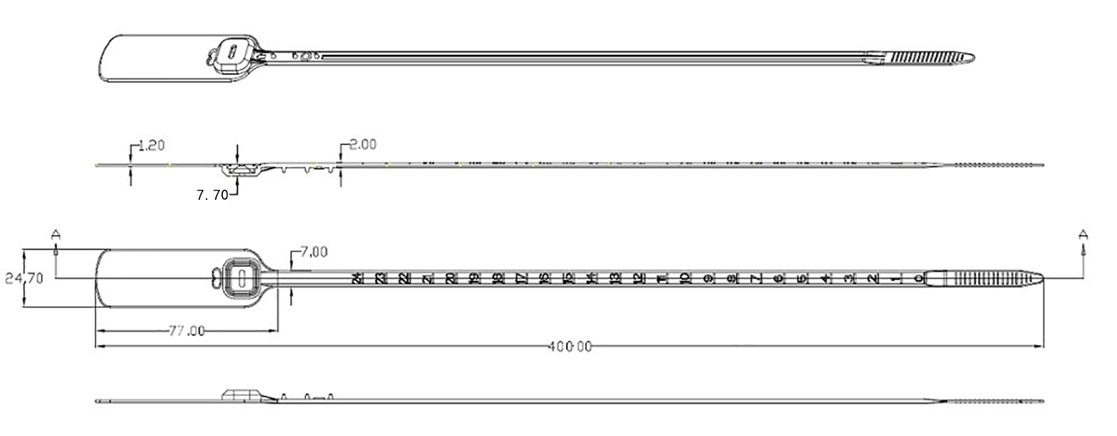 sello de plástico a prueba de robos pilfer proof plastic seal