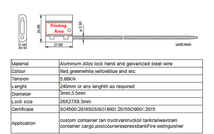 sello de cable cable Seal