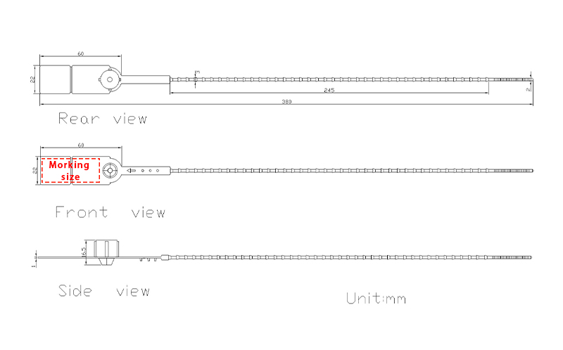 Sellos de plástico para camiones Plastic Truck Seals