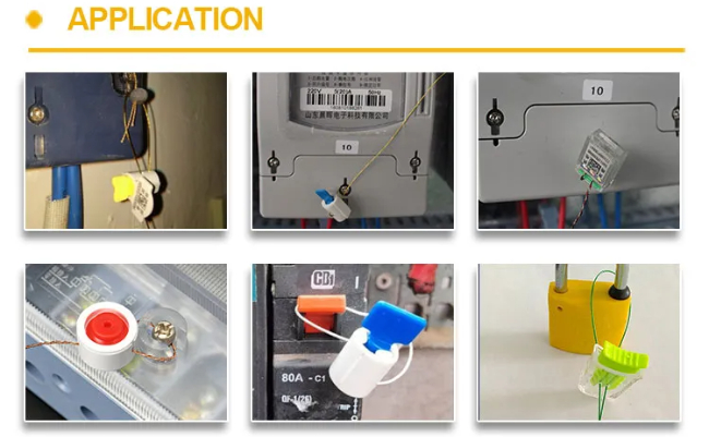 Sellos de medidor con impresión de código de barras Meter Seals With Barcode Printing
