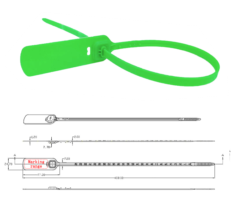 Sello de seguridad de plástico colorido multiusos Multi Purpose Colorful Plastic Security Seal