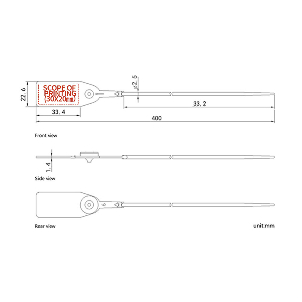 Precintos de seguridad de plástico Plastic Tamper Seals