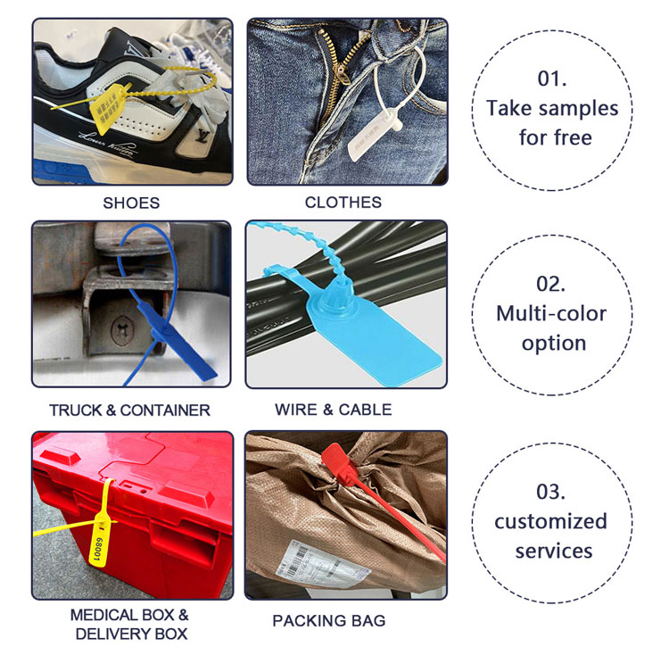 Sellos de plástico a prueba de manipulaciones Plastic Tamper Evident Seals