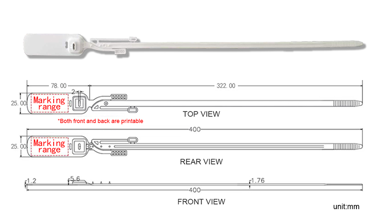 L025 Sello Plástico de Alta Seguridad L025 Sello Plástico de Alta Seguridad